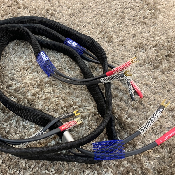 [고객위탁품]텔루륨 큐  Black Diamond Speaker Cable - 2.5m pair  스페이드
