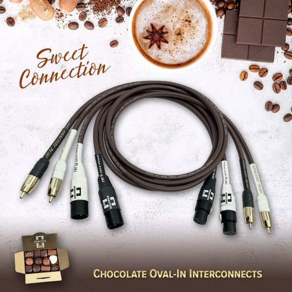 아날리시스 플러스(Analysis Plus) 초콜릿 오발 인(Chocolate Oval-In) RCA ,XLR 케이블 인터커넥터 1m